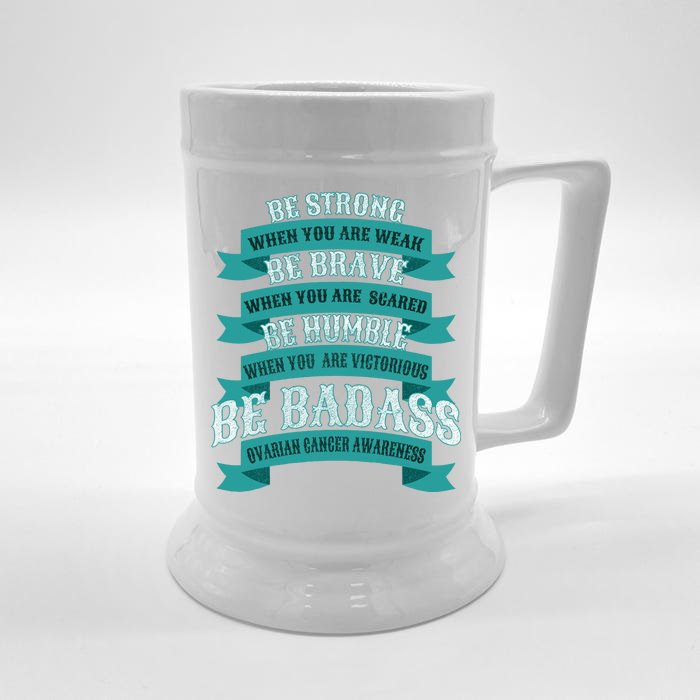 Ovarian Cancer Awareness Front & Back Beer Stein