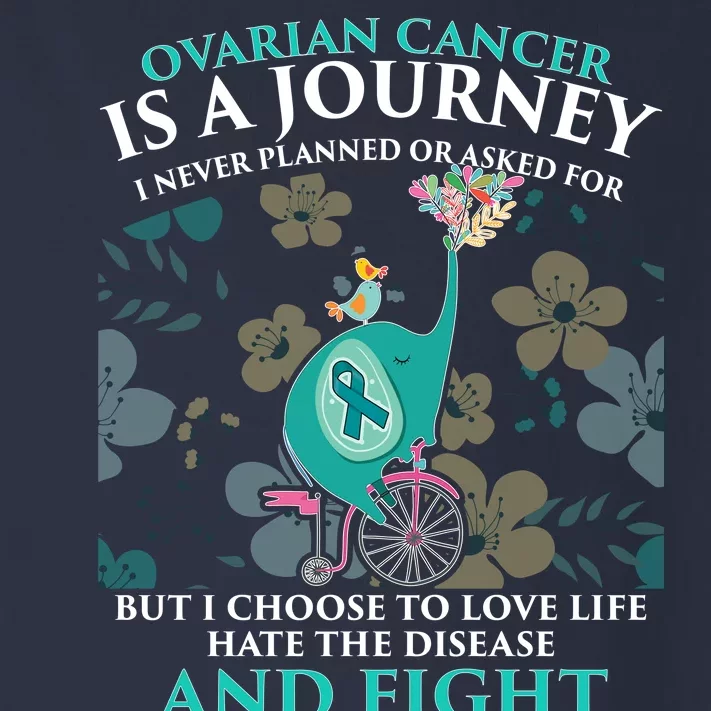 Ovarian Cancer Is A Journey Elephant Toddler Long Sleeve Shirt