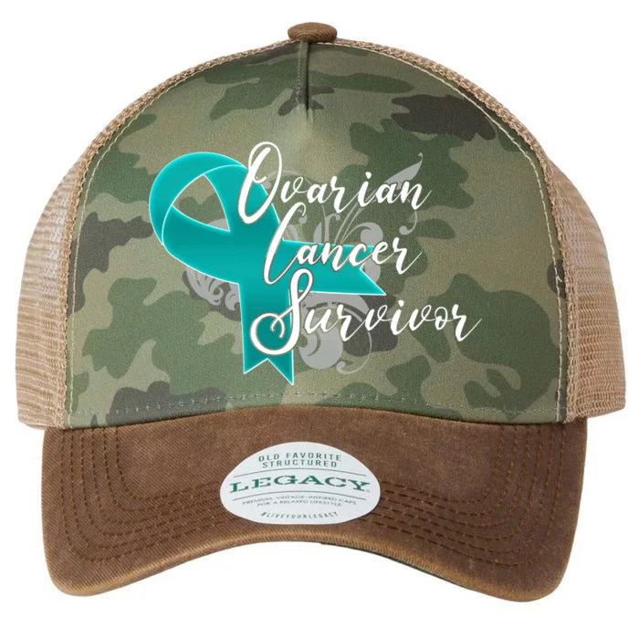 Ovarian Cancer Survivor Awareness Ribbon Legacy Tie Dye Trucker Hat