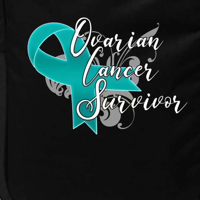 Ovarian Cancer Survivor Awareness Ribbon Impact Tech Backpack