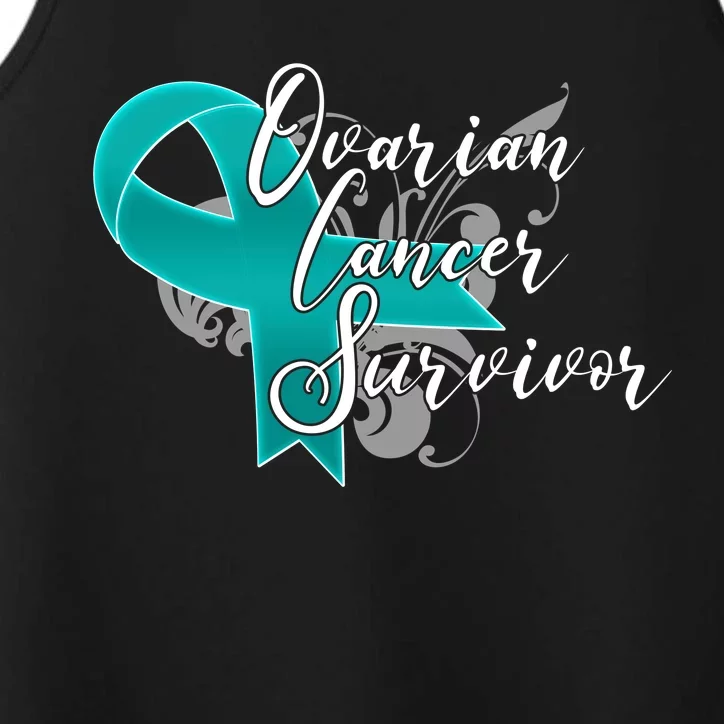 Ovarian Cancer Survivor Awareness Ribbon Performance Tank