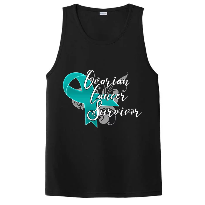 Ovarian Cancer Survivor Awareness Ribbon Performance Tank