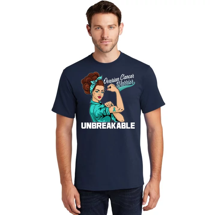 Ovarian Cancer Warrior Unbreakable Tall T-Shirt