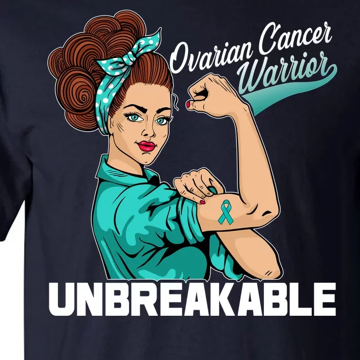 Ovarian Cancer Warrior Unbreakable Tall T-Shirt