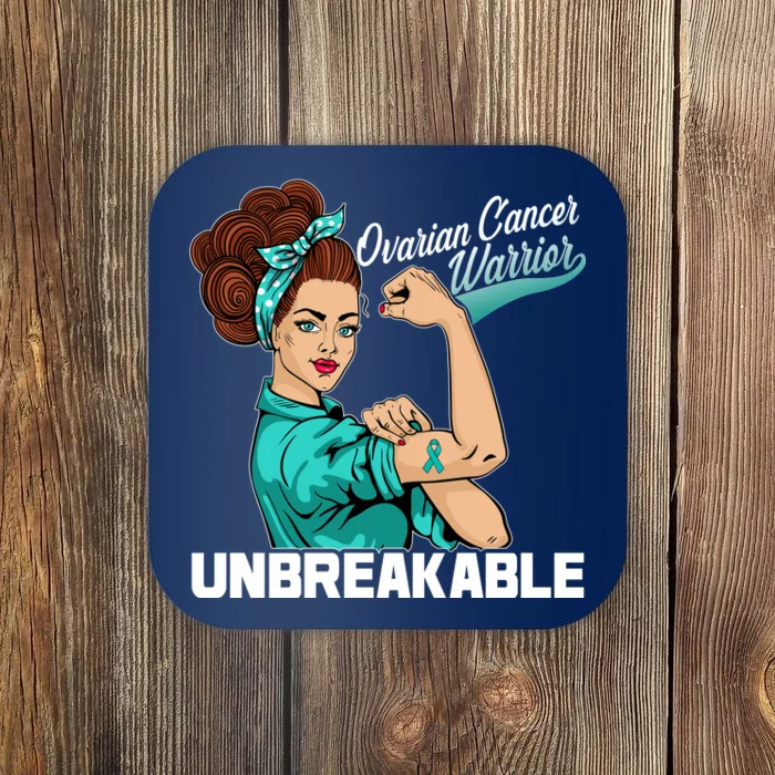 Ovarian Cancer Warrior Unbreakable Coaster