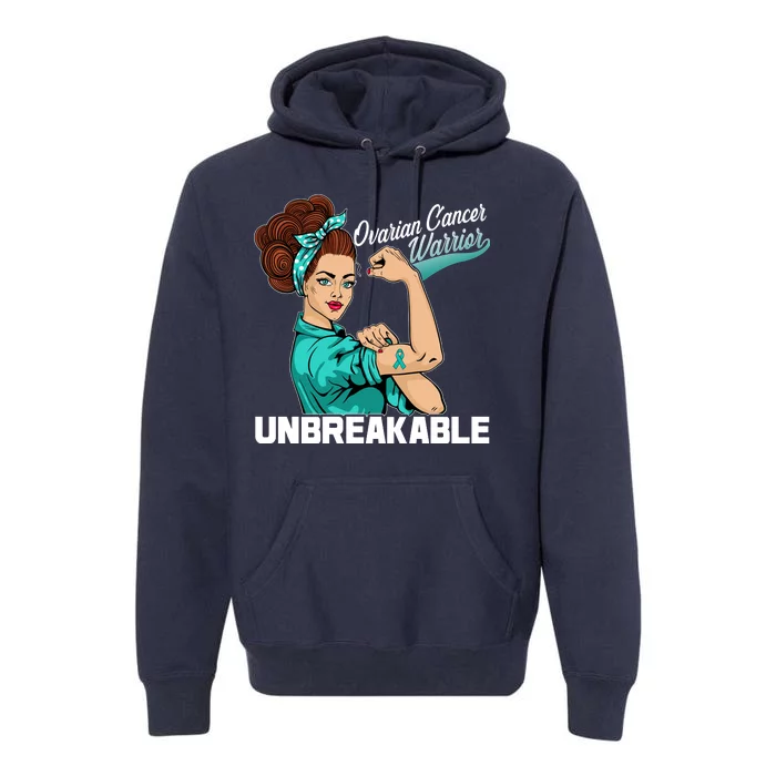 Ovarian Cancer Warrior Unbreakable Premium Hoodie