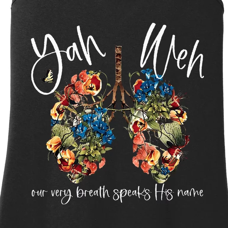 Our Very Breath Speaks His Name Yhwh Christian Religious Ladies Essential Tank