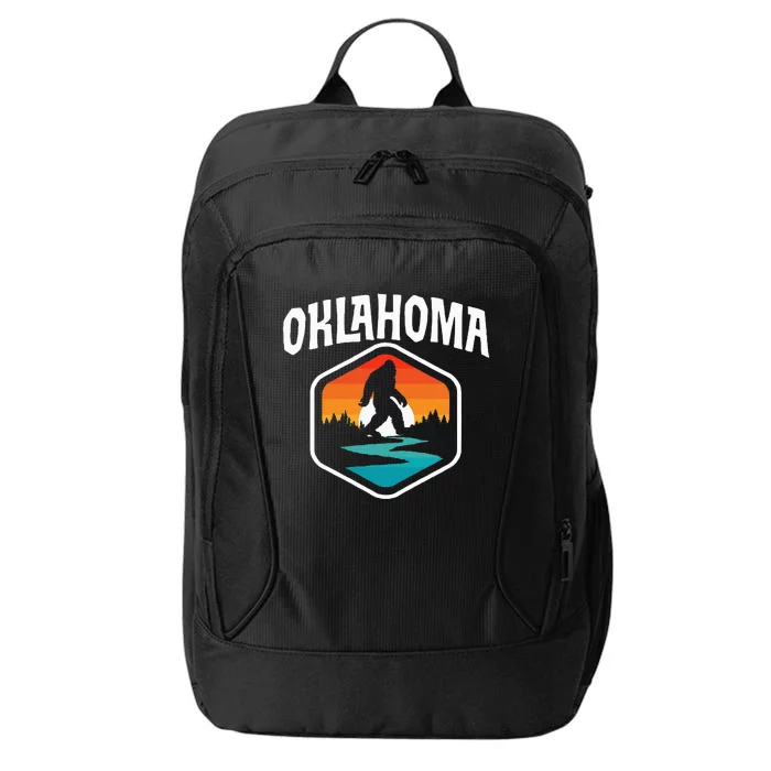 Oklahoma Vintage Bigfoot Outdoor & State Pride Nature City Backpack