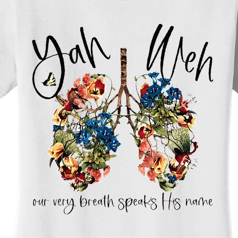 Our Very Breath Speaks His Name YHWH Christian Religious Women's T-Shirt