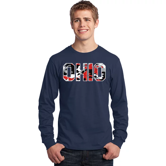 Ohio Vintage Camouflage Long Sleeve Shirt