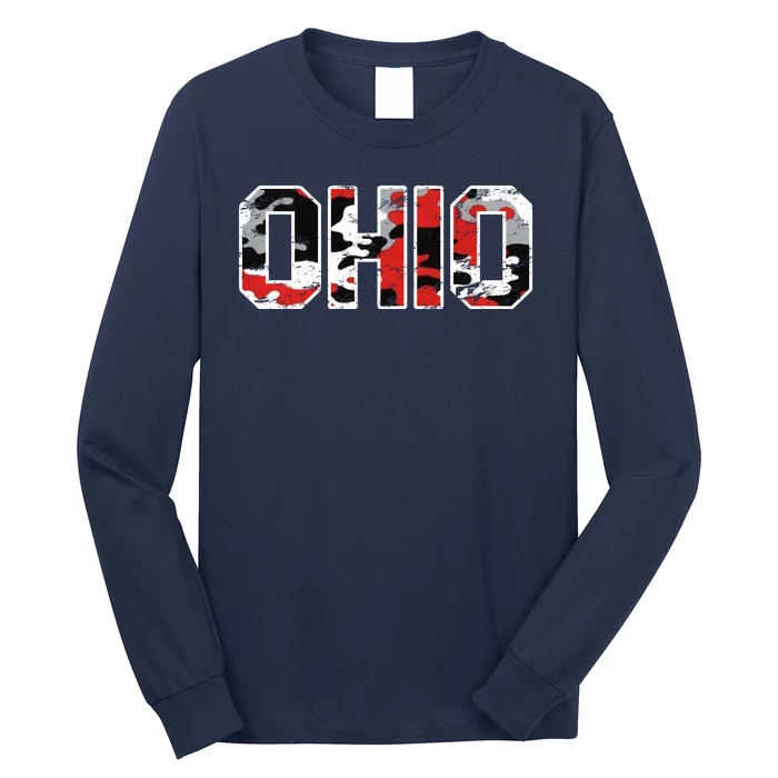 Ohio Vintage Camouflage Long Sleeve Shirt