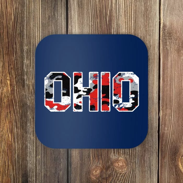 Ohio Vintage Camouflage Coaster