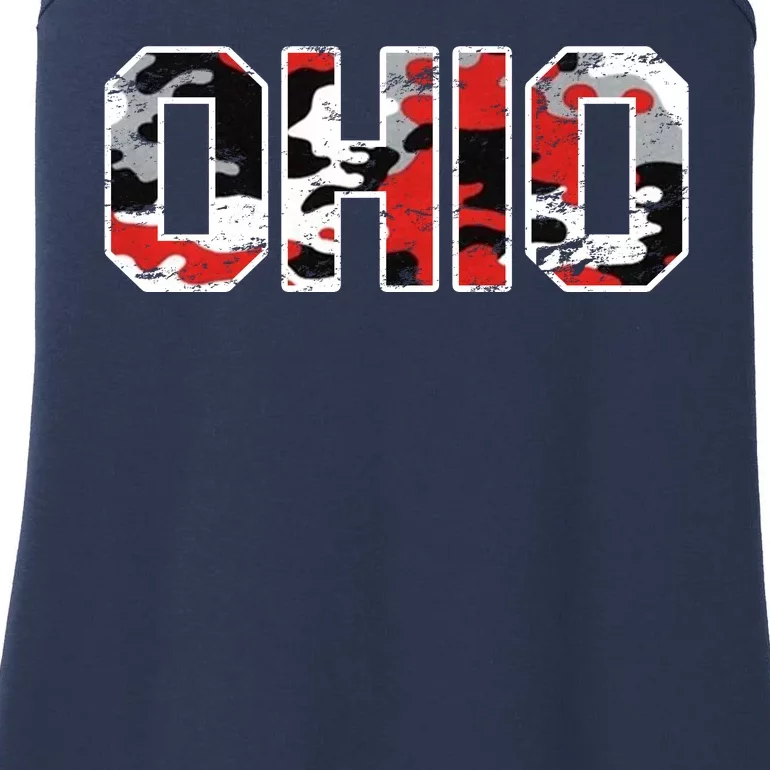 Ohio Vintage Camouflage Ladies Essential Tank