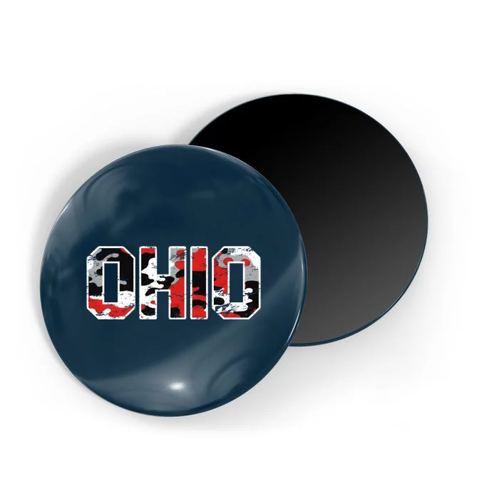 Ohio Vintage Camouflage Magnet