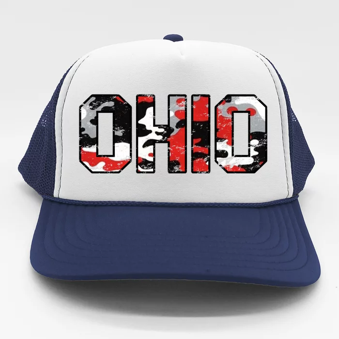 Ohio Vintage Camouflage Trucker Hat