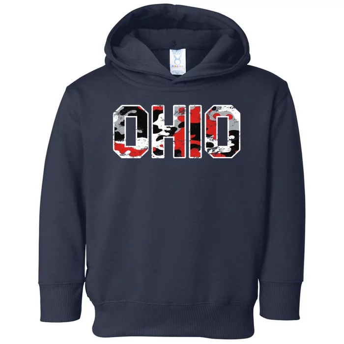 Ohio Vintage Camouflage Toddler Hoodie