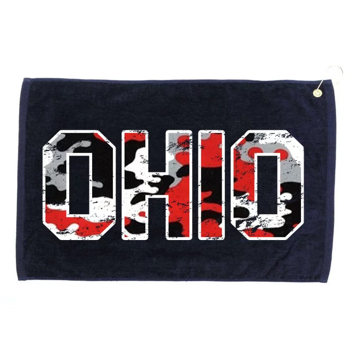 Ohio Vintage Camouflage Grommeted Golf Towel