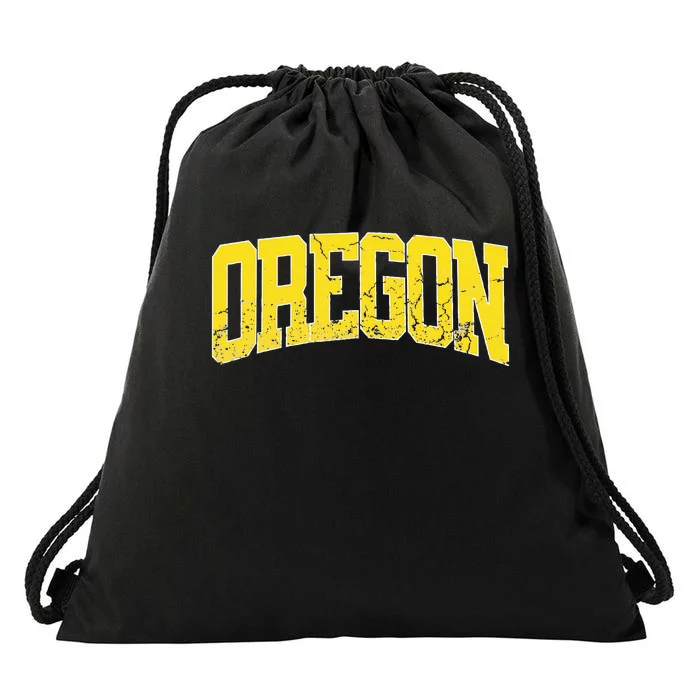 Oregon Vintage City Drawstring Bag