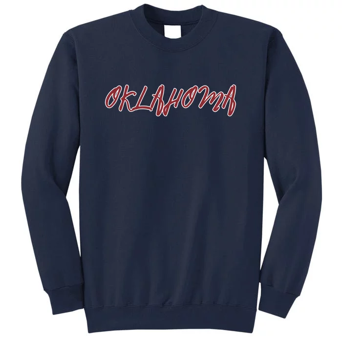 Oklahoma Vintage Cursive College Tall Sweatshirt