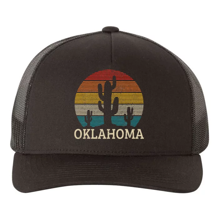 Oklahoma Vintage Cactus Desert Souvenir Gift Yupoong Adult 5-Panel Trucker Hat