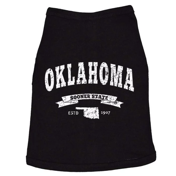 Oklahoma . Vintage Distressed Ok Sooner State Doggie Tank