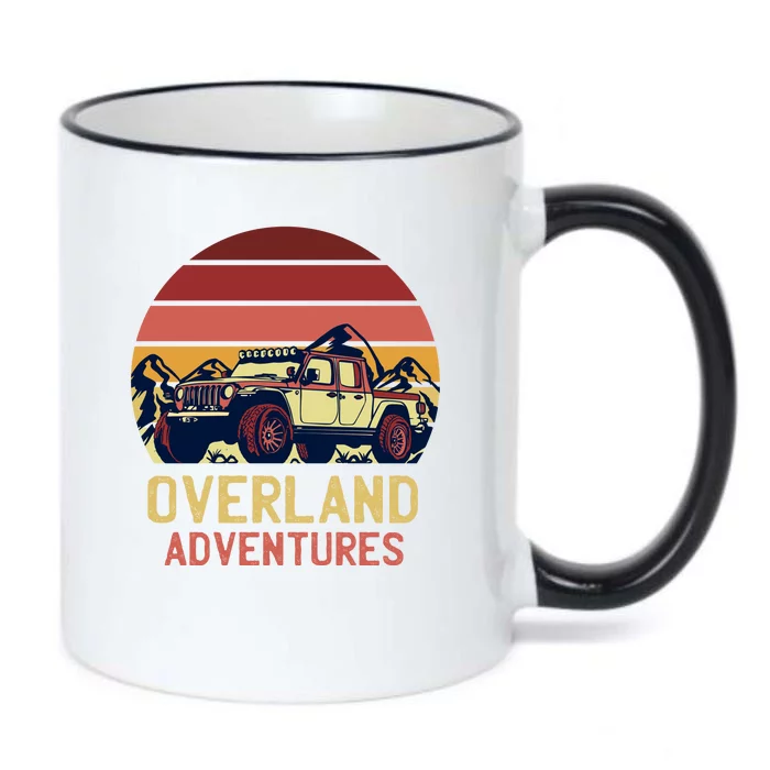 Overland Adventures Black Color Changing Mug