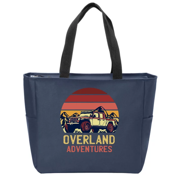 Overland Adventures Zip Tote Bag