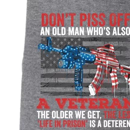 Old Veterans Funny Veterans Day Saying Funny Gift For Dad Papa Gift Doggie 3-End Fleece Hoodie