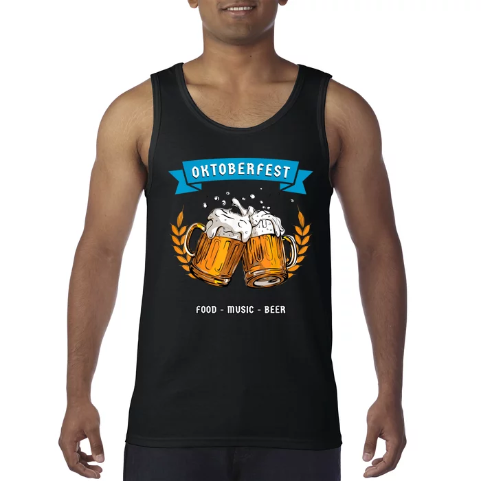 Oktoberfest Vintage German Beer Drinking Tank Top