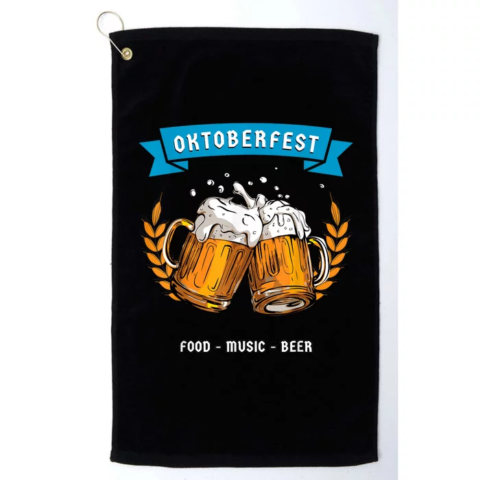 Oktoberfest Vintage German Beer Drinking Platinum Collection Golf Towel