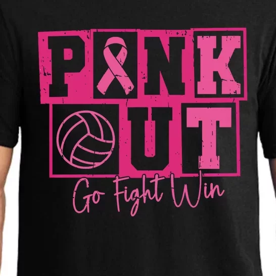 Out Volleyball Go Fight Win Game Day Pajama Set