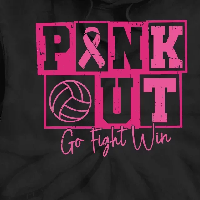 Out Volleyball Go Fight Win Game Day Tie Dye Hoodie