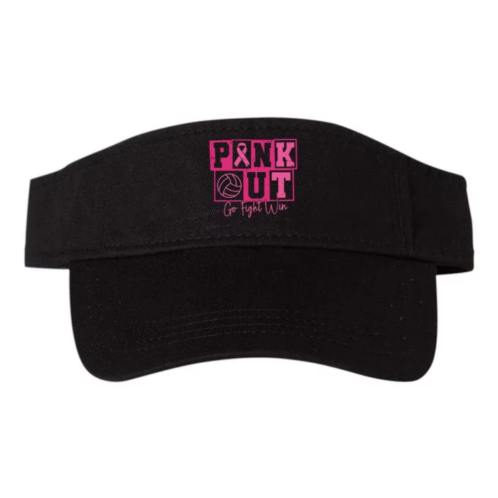 Out Volleyball Go Fight Win Game Day Valucap Bio-Washed Visor