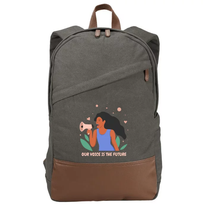 Our Voice Is The Future Cotton Canvas Backpack