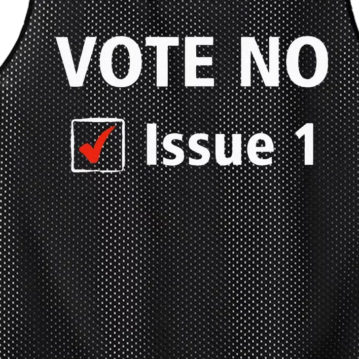 Ohio Vote No Issue 1 Mesh Reversible Basketball Jersey Tank