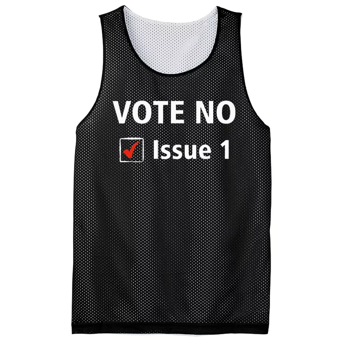 Ohio Vote No Issue 1 Mesh Reversible Basketball Jersey Tank