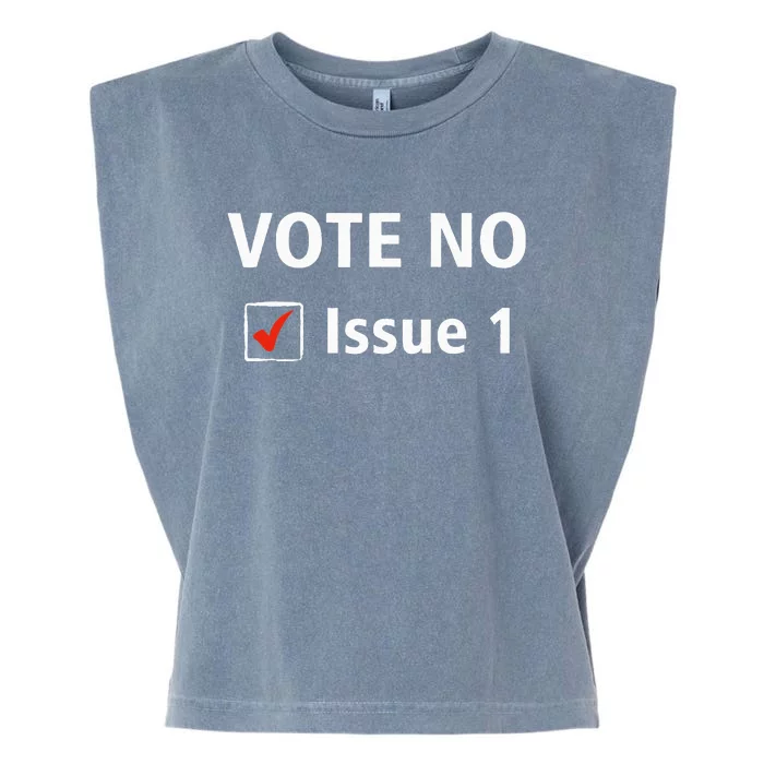 Ohio Vote No Issue 1 Garment-Dyed Women's Muscle Tee