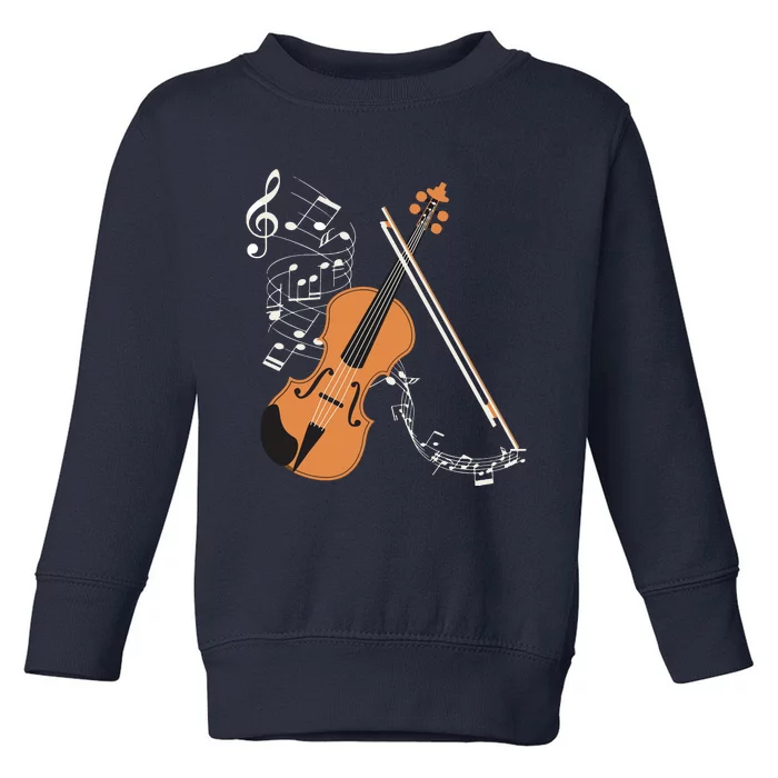 Orchestra Violin Player Gift Musical Instrument Violin Toddler Sweatshirt