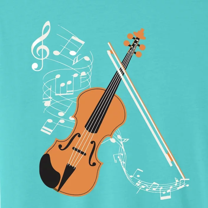 Orchestra Violin Player Gift Musical Instrument Violin ChromaSoft Performance T-Shirt