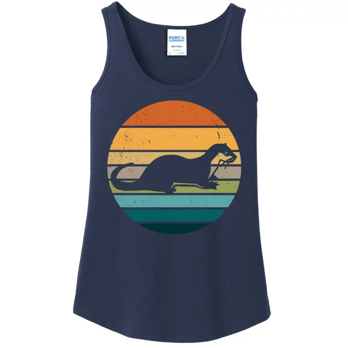 Otter Vintage Retro Logo Ladies Essential Tank