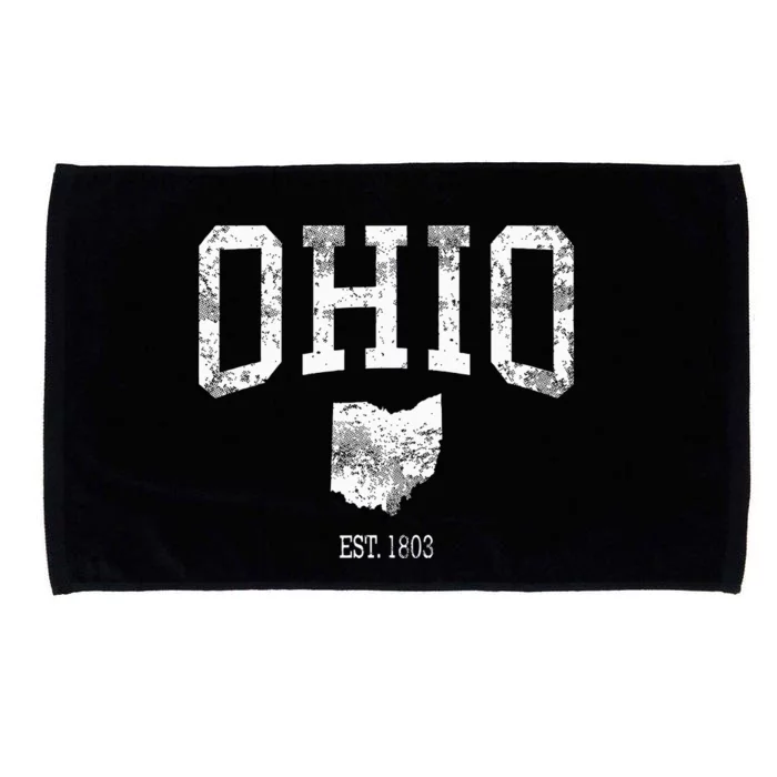 Ohio Vintage Sports Design Oh Microfiber Hand Towel