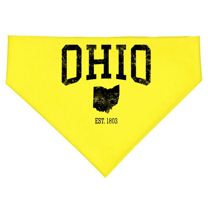 Ohio Vintage Sports Design Oh T USA-Made Doggie Bandana