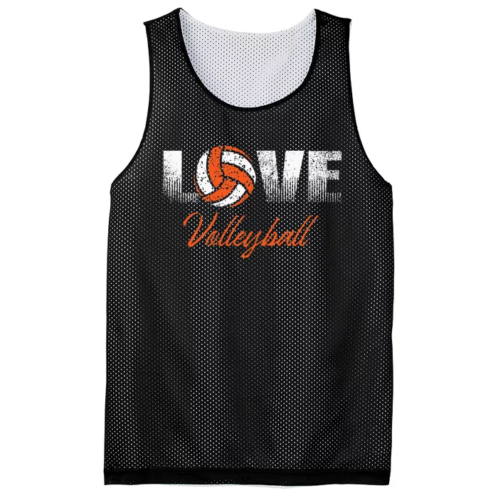 Orange Volleyball Team Or Player Gift Mesh Reversible Basketball Jersey Tank