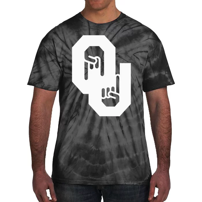 Oklahoma vs Texas Rivalry Horns Down Showdown Tie-Dye T-Shirt