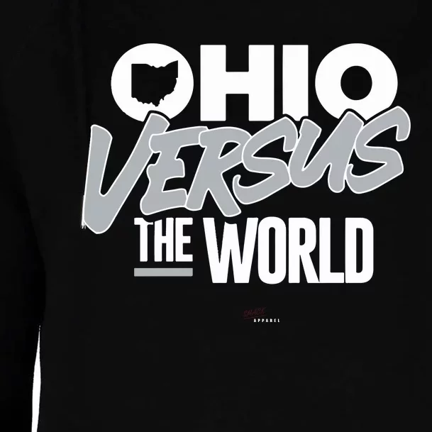 Ohio Versus The World Womens Funnel Neck Pullover Hood