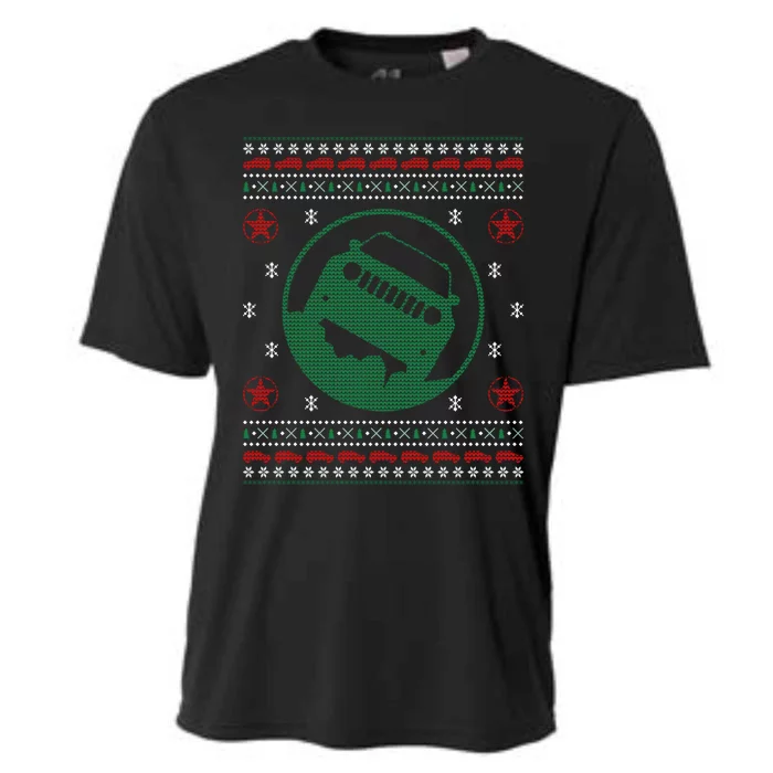 Offroad Vehicle Ugly Christmas Sweater Outdoor Gift Cooling Performance Crew T-Shirt