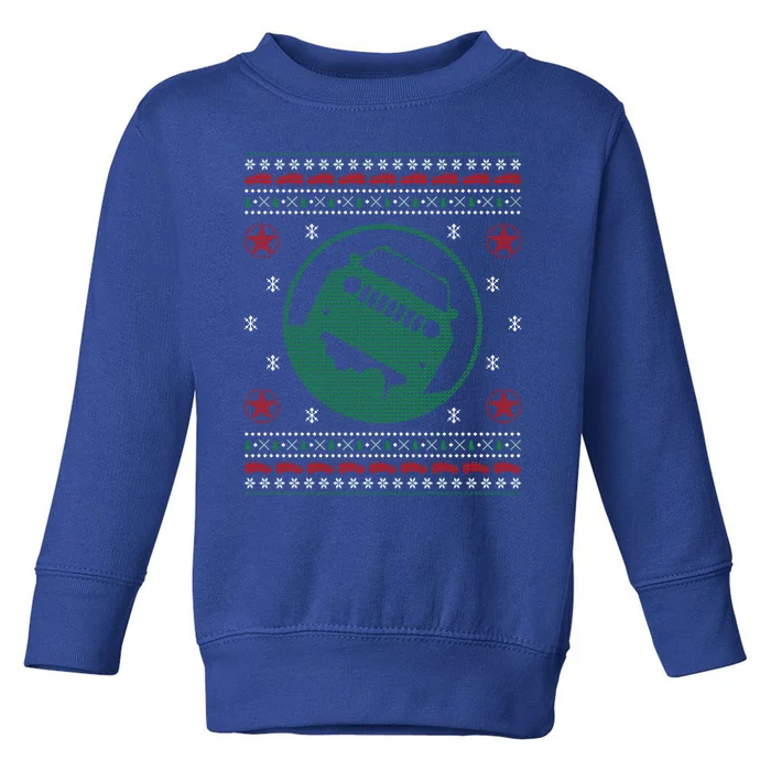 Offroad Vehicle Ugly Christmas Sweater Outdoor Gift Toddler Sweatshirt