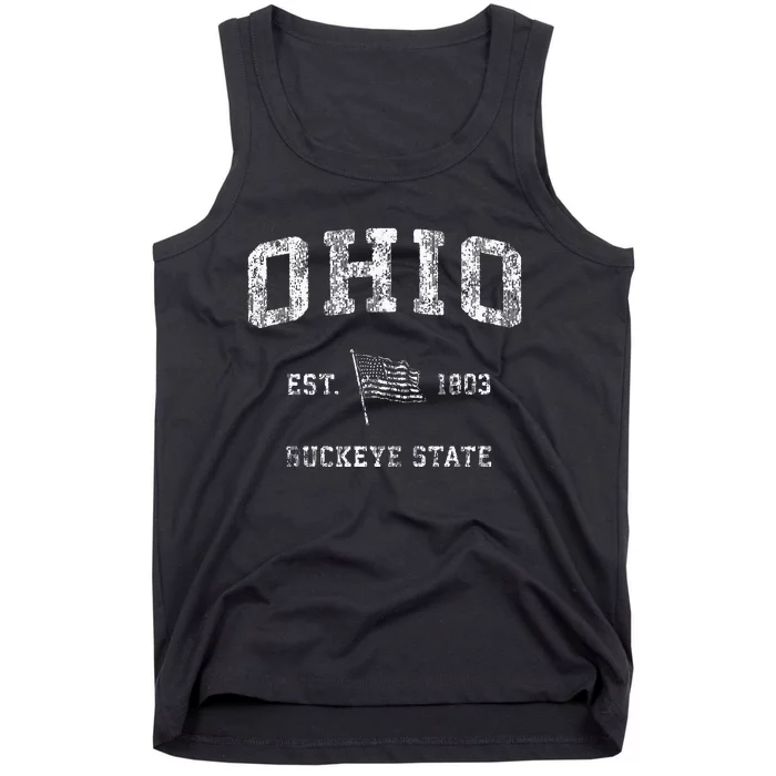 Ohio Vintage US Flag Sports Design Tank Top