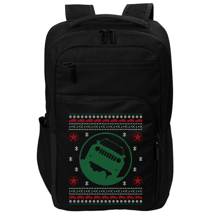 Offroad Vehicle Ugly Christmas Sweater Outdoor Impact Tech Backpack