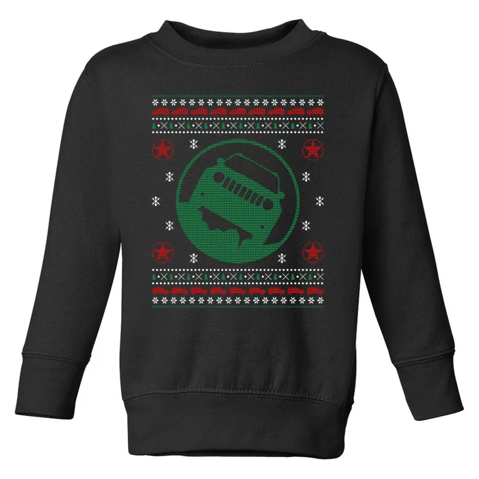 Offroad Vehicle Ugly Christmas Sweater Outdoor Toddler Sweatshirt